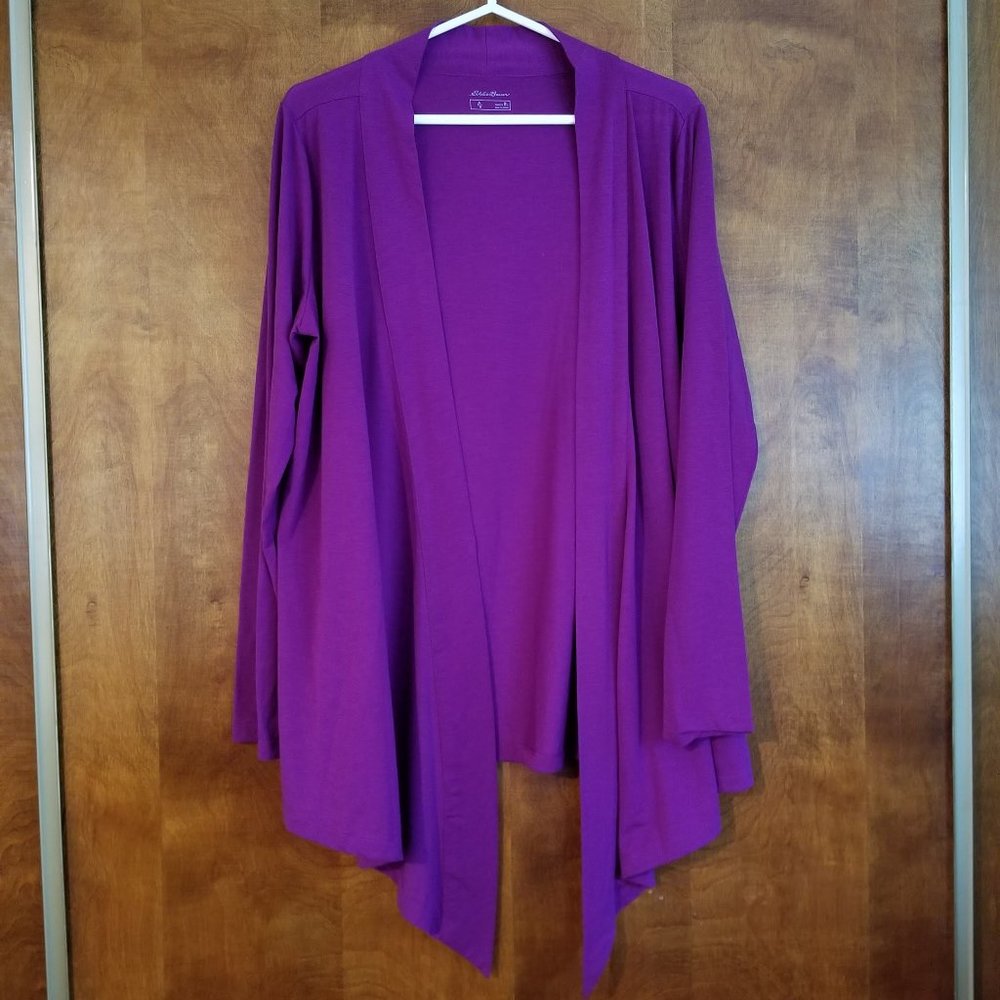 Eddie Bauer Open Front Cardigan, Size XL